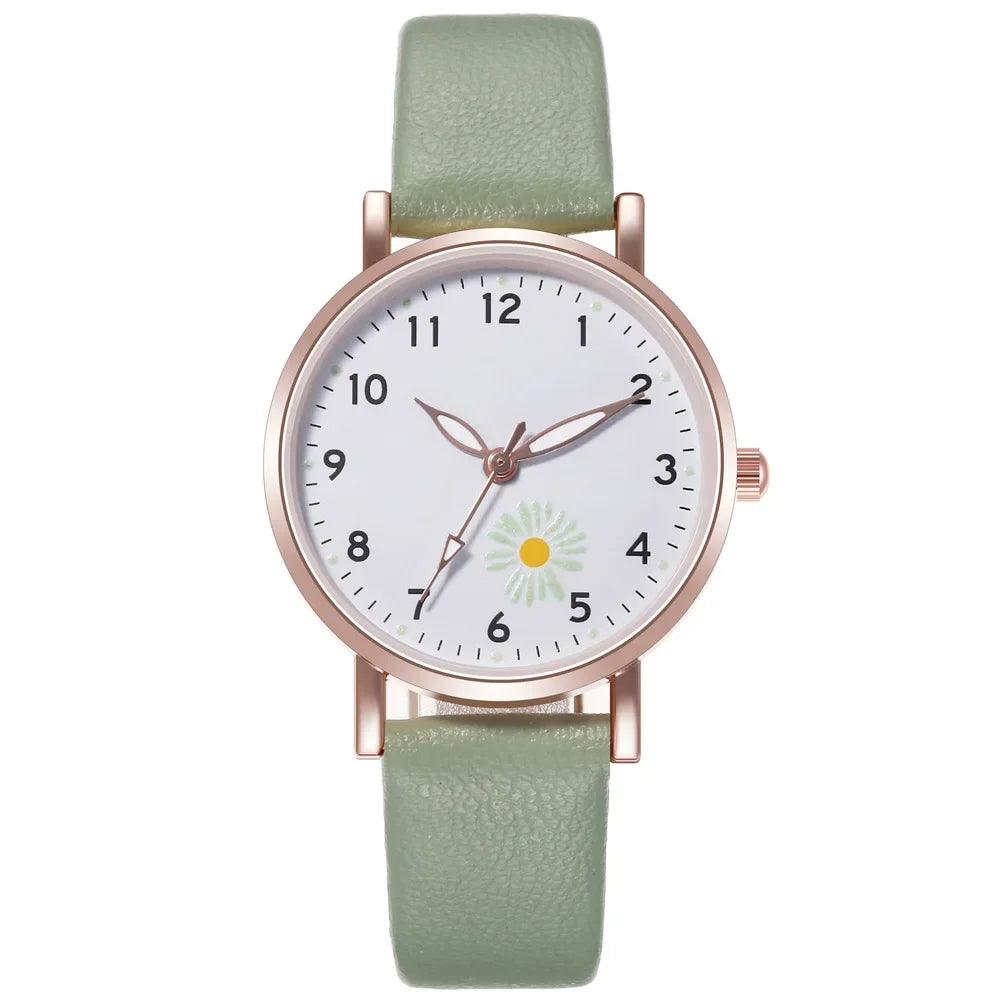 Trendy Ladies Wrist Watches Luminous Women Simple Watches Casual Leather Strap Quartz Watch Clock Montre Femme Relogio Feminino Qme 4