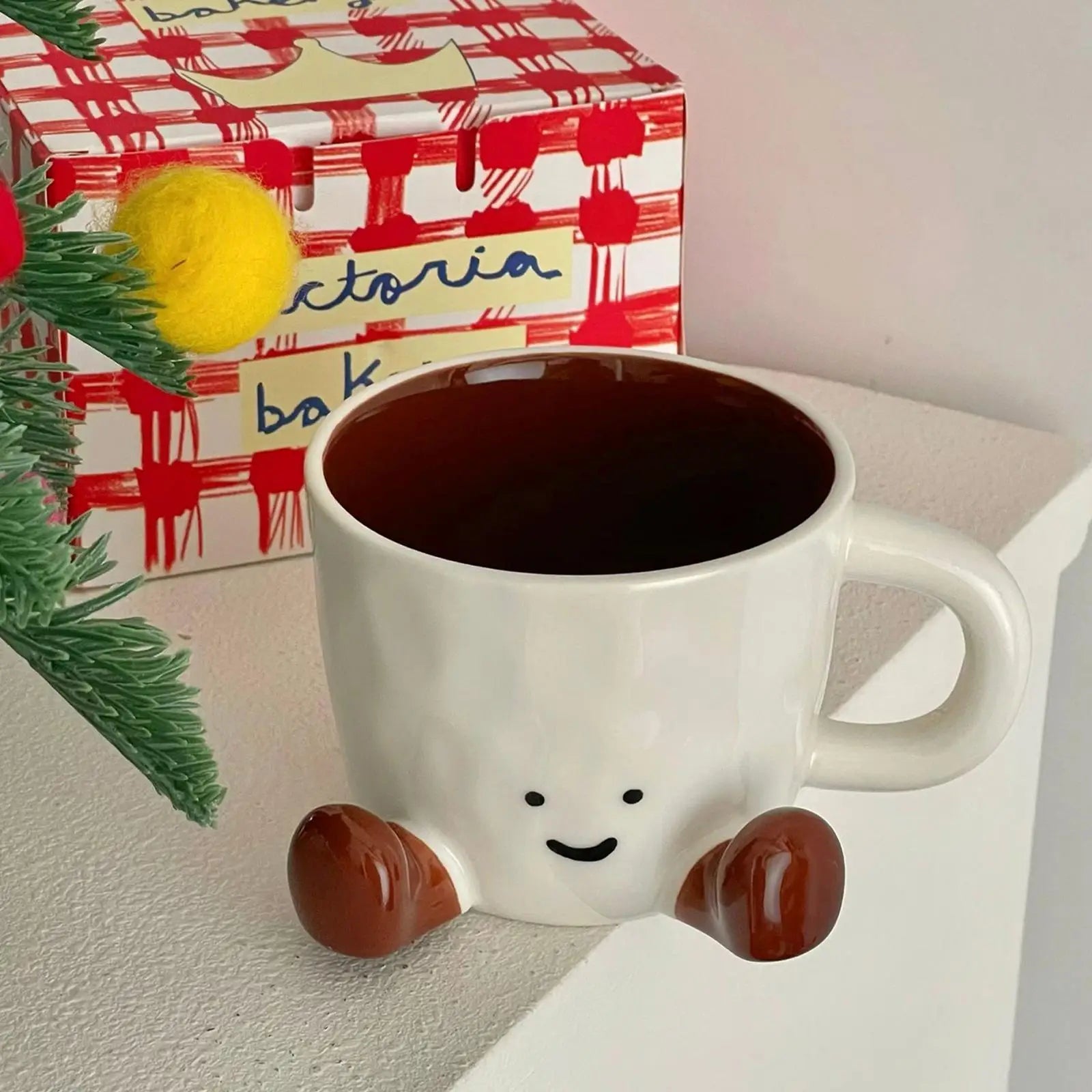 Funny Coffee Mug Adorable Home Kitchen Drinkware Ceramic Tea Cups Qme