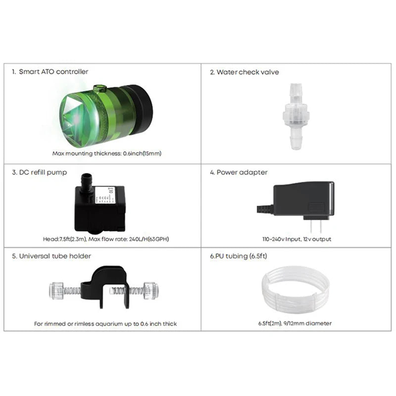 MagTool AUTO TOP Off(ATO) ATO 360P Water Refill Pump Automatic Fish Tanks And Aquariums Accessories For Reef Fresh Pumps Filter Qme