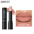 QIBEST 8 Colors Matte Lipstick Waterproof Velvet Sexy Red Lip Stain Popular Black Red Orange White Color Lasting Lipstick Makeup Qme 01