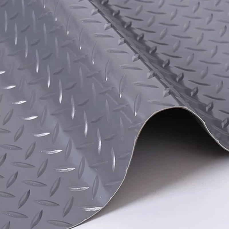 Beef Tendon Rubber Anti-Skid Mat PVC Thickened Corridor Kitchen Oil and Water Resistant Floor Mat Factory Warehouse Plastic Mat Qme Grey-60cmX1m 1pcs