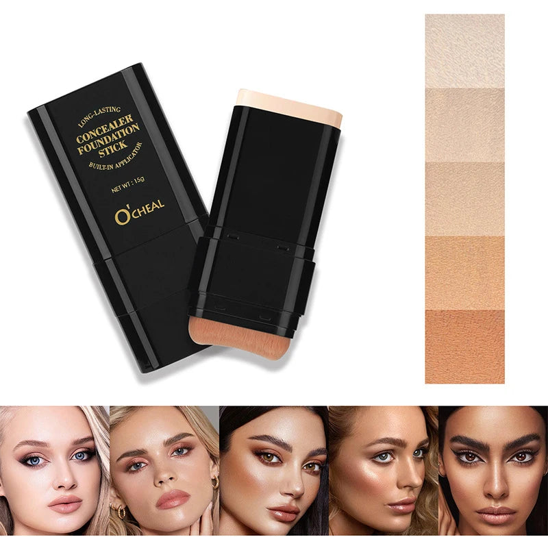 Eraser Contour Foundation Stick Moisturizing Light Long-lasting Qme