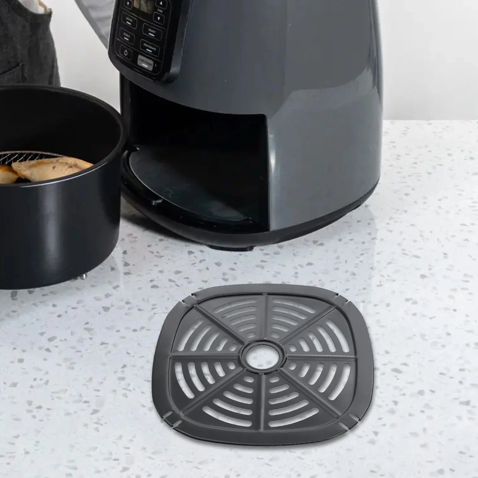 Air Fryer Basket Replacement Grill Pan Oven Baking Tools Plate Tray Qme