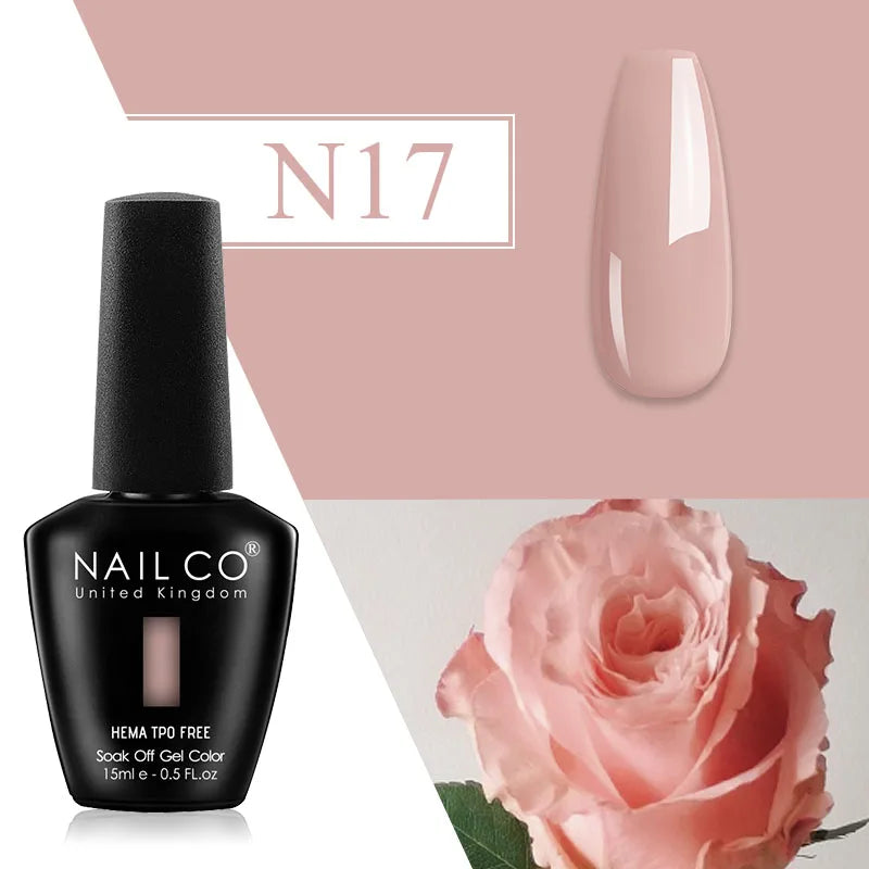 NAILCO Plum Gel Nail Polish Matte Coat Autumn Winter Semi Permanent