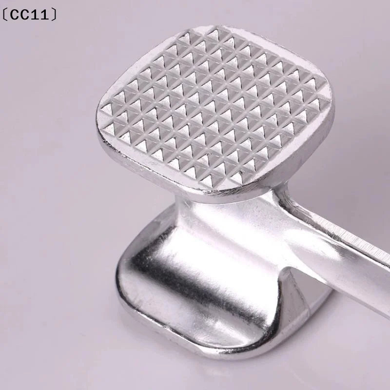 Duty Meat Mallet Stainless Steel Double-sided Tenderizer Tool Steak Qme