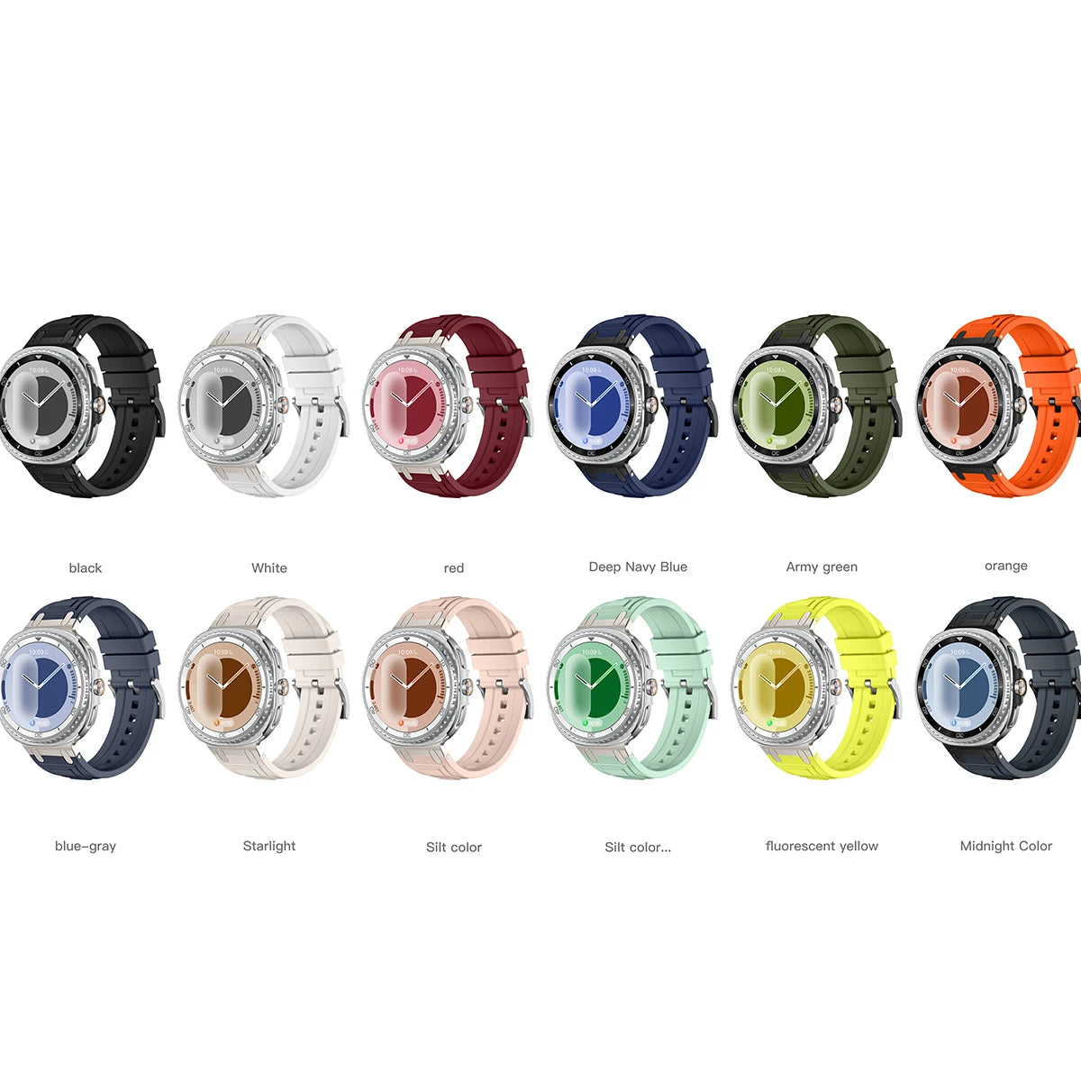 Strap for Samsung Galaxy Watch Watch 9/8 40mm 44mm Sports Silicone Bracelet for Samsung Galaxy Watch 8 Classic 46mm Band Correa Qme