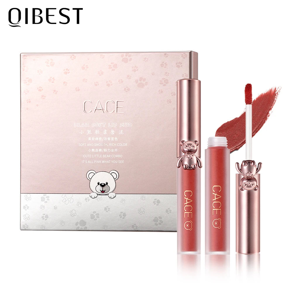 CACE Lipgloss Makeup liquid Lipstick Makeup Matte Long Lasting Waterproof Velvet Liquid Lip Stick Sexy Fashion Lips Make Up Qme