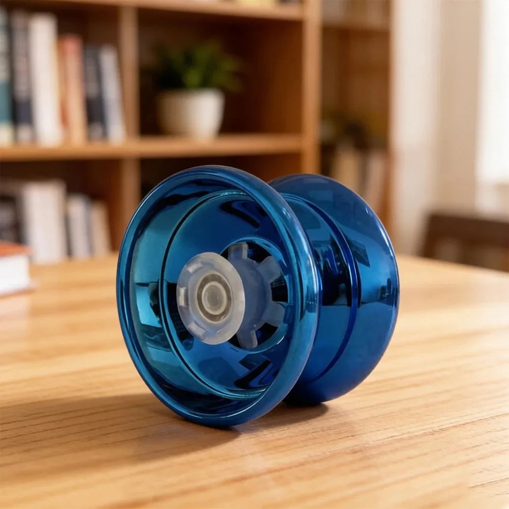 Premium Alloy Metal Yoyo, Stable Smooth Rotation, Classic Decompression Toy for Children and Amateur Players Qme