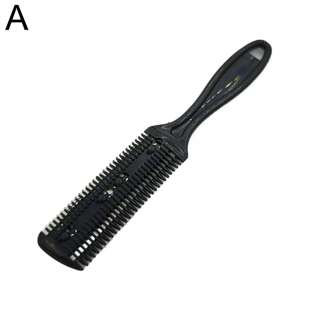 Hair Trimmer Razor Blade Trimming Salon Shave Shaving Comb Thinning Qme Black