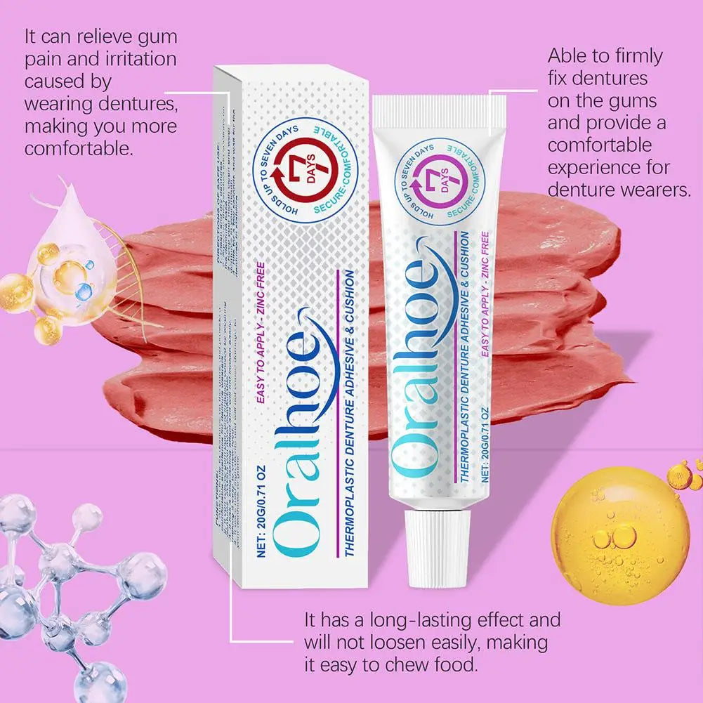 Denture Fastening Adhesive Thermoplastic Denture Adhesive Holds Dentures For Increased Comfort Dental Crowns Teeth Qme