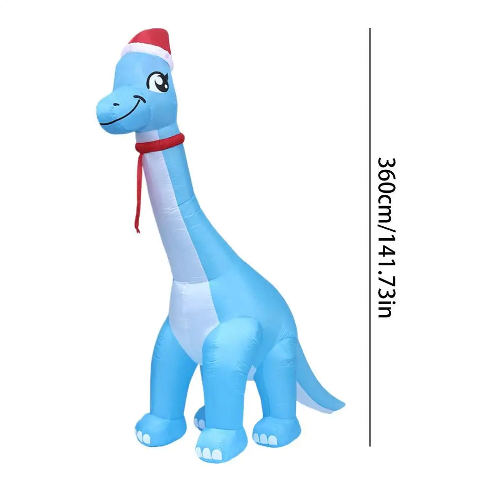 Christmas Blow Ups 11 8Ft LED Light Dinosaur Cute Outside Decorations Qme EU China Mainland