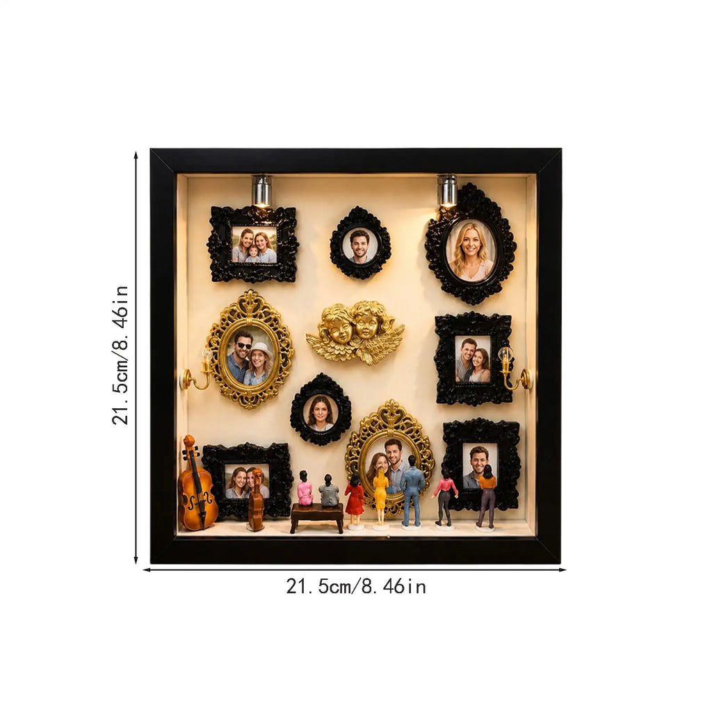 Memory Shadow Case Collectible Household Ornament Mini Frame Display Qme