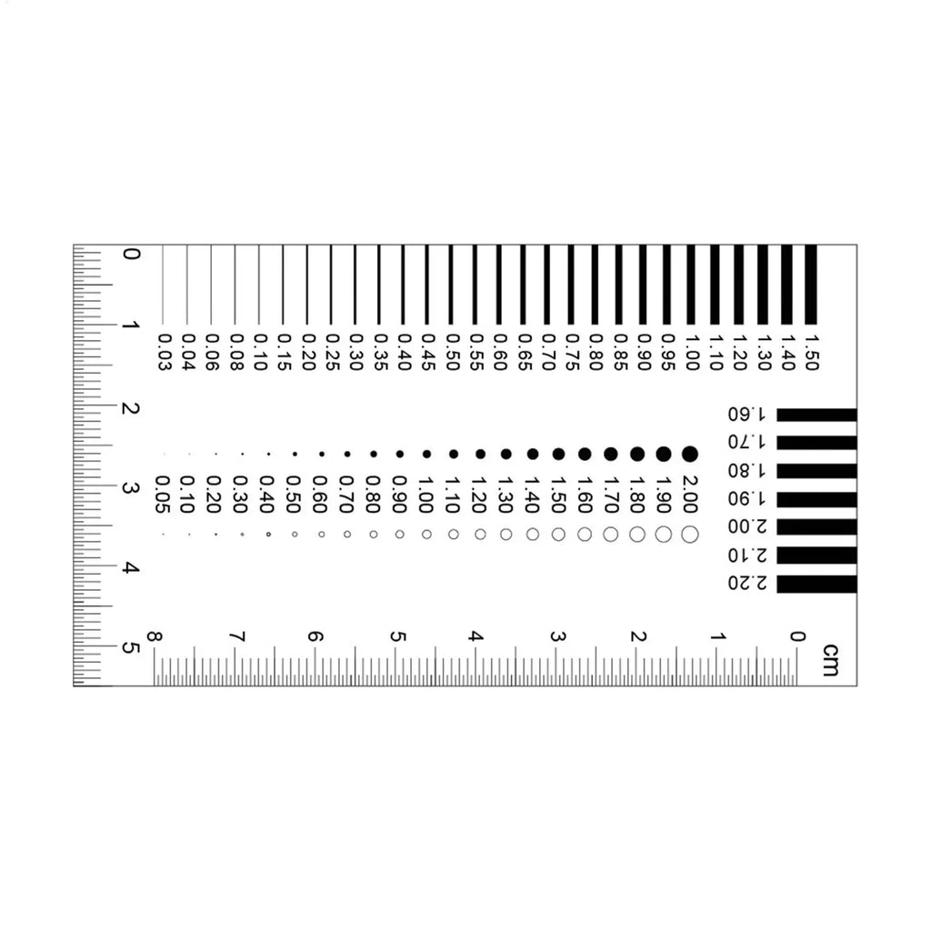Crack Measurement Tool Precision Defect Detection Cards Width Gauge Qme