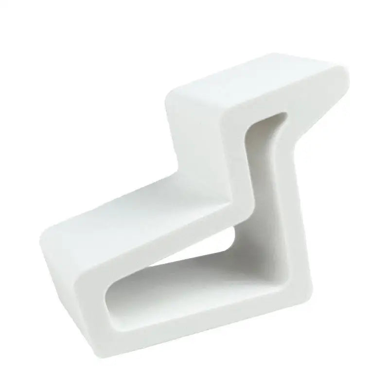 Waterproof Heavy Duty Door Stopper Non Slip Rubber Wedge Home Office Qme White 105x80x35mm
