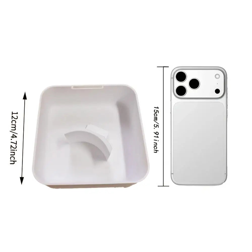 Washer Drain Pan Leak-Proof Tight Fit Easy Install Front Load Washer Water Catch Tray for Basement Apartment Mobile Home Garage Qme White