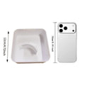 Washer Drain Pan Leak-Proof Tight Fit Easy Install Front Load Washer Water Catch Tray for Basement Apartment Mobile Home Garage Qme White