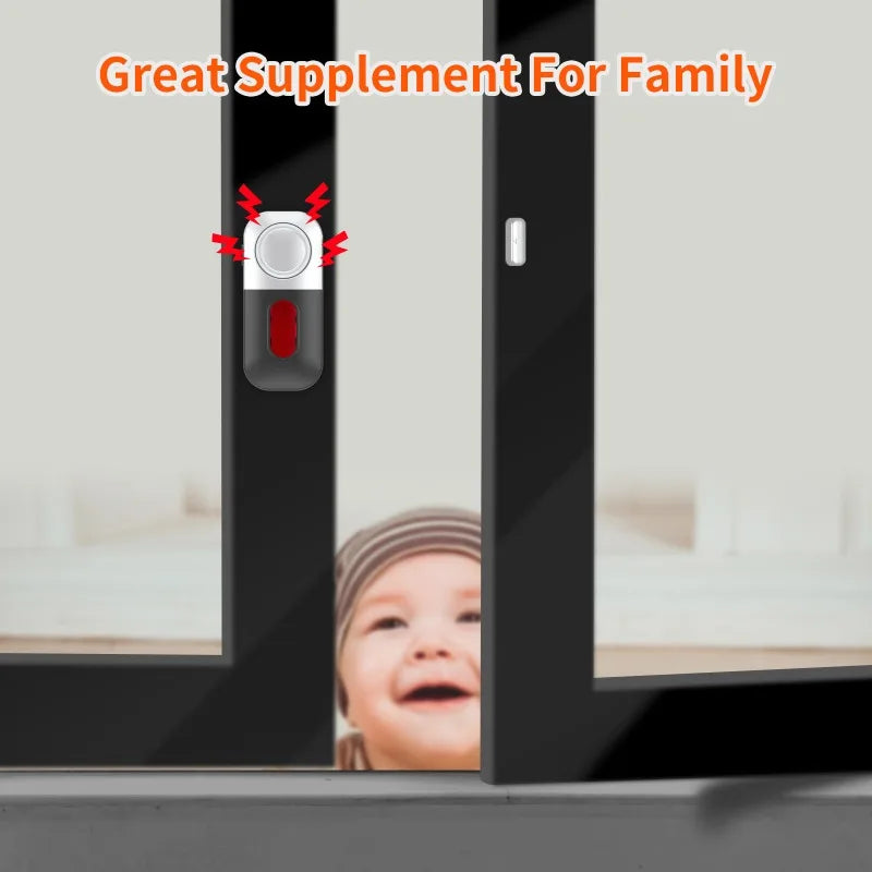 Door Window Sensor Wireless Burglar 130bp Alarm Magnetic Home Longer System Entry Burglar Security Battery Device Safety Alarm Qme