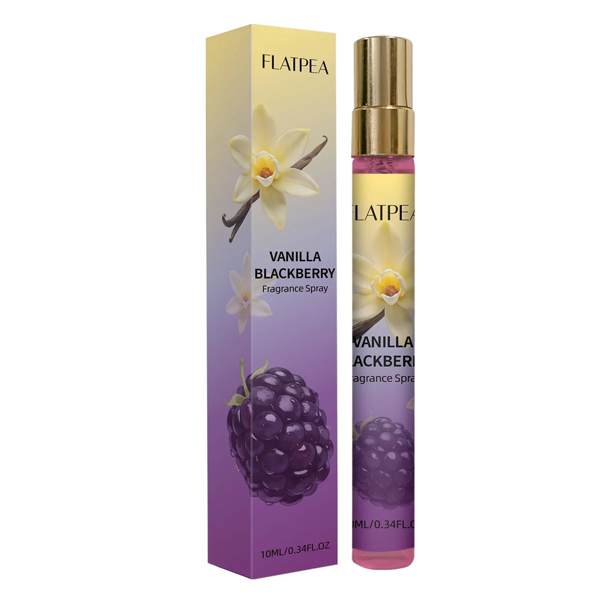 Portable Vanilla Blackberry Slim Perfume Alcohol-free Long-lasting Qme Berry vanilla 10ml
