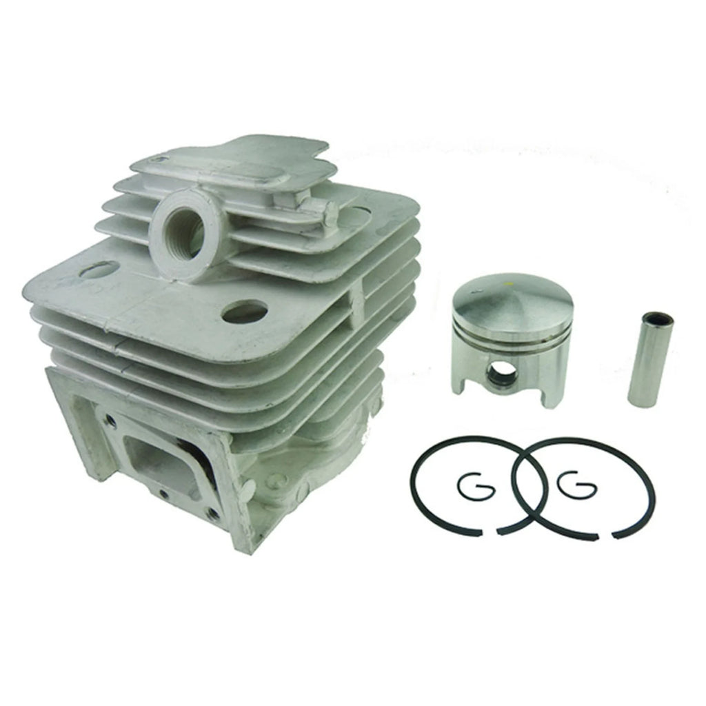 A02F-3X, 44MM 52CC Cylinder Assy 1E44F-5 44F-5 44-5 BG520 CG520 Cylinder Assembly Piston Kit Trimmer Parts Qme black silver
