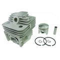 A02F-3X, 44MM 52CC Cylinder Assy 1E44F-5 44F-5 44-5 BG520 CG520 Cylinder Assembly Piston Kit Trimmer Parts Qme black silver
