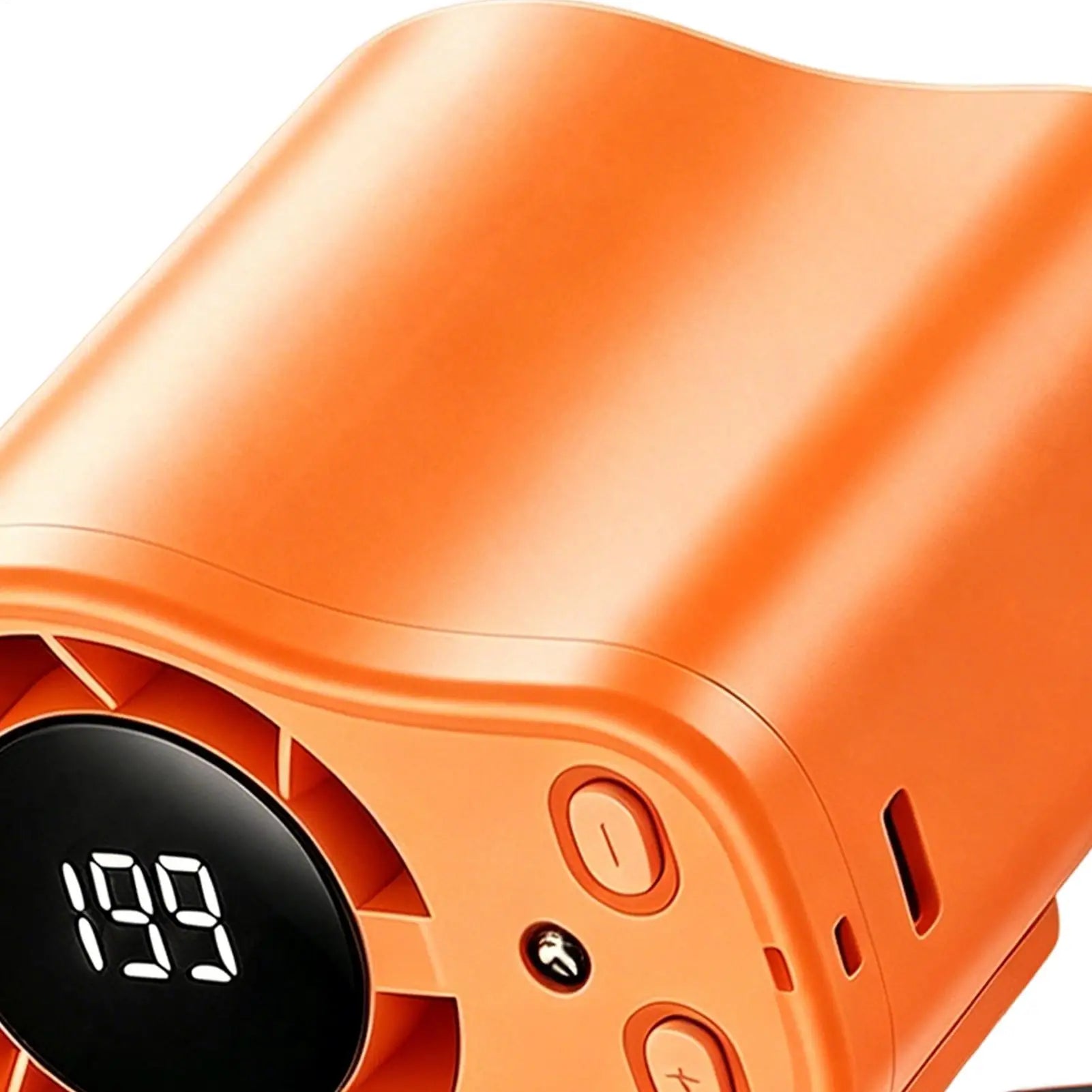 Travel Fan Clip On Low Noise LED Display Waist Clip Fan for Cycling Traveling Fishing Camping Beach Road Trip Jobsite Men Women Qme