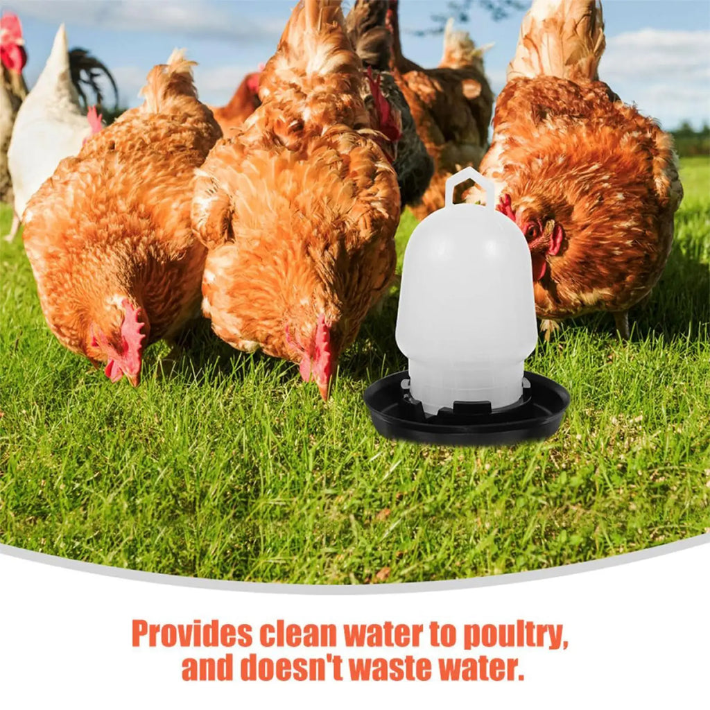 Automatic Chicken Waterer Poultry Drinker Poultry Waterer for Duck Goose Pigeon Quail Livestock Coop Farm Feeding Drinking Qme