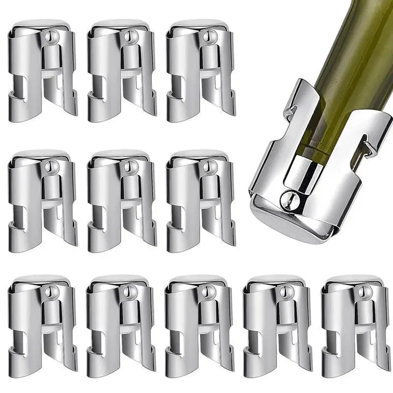 Wine Bottle Stopper Beer Cork Plug Stainless Steel Champagne Qme