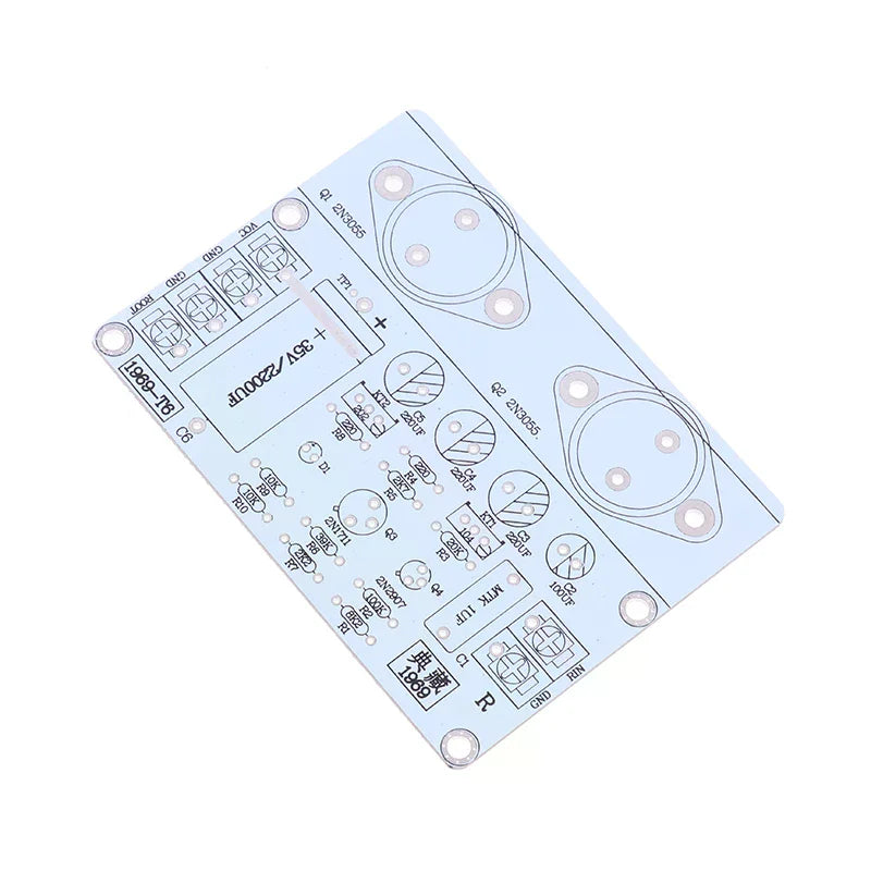 Classic Hood 1969 Audio Lifier Board PCB Two Channel Hifi Class Power Qme