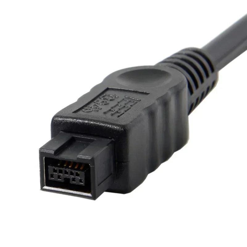 2pcs IEEE1394 firewire 800 9 pinos/6 pinos cabo firewire 800 400 ieee 1394 cabo (9pin 6pin) 2ft IEEE1394B Firewire 9Pin to 9Pin Qme