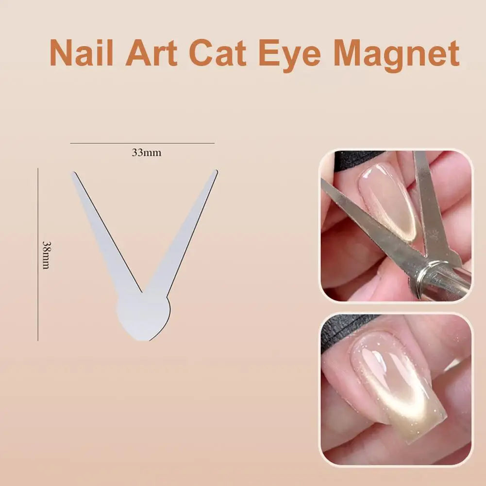 Cat Eye Nail Magnet Nails French Tool Stainless Steel Magnetic Rod Qme