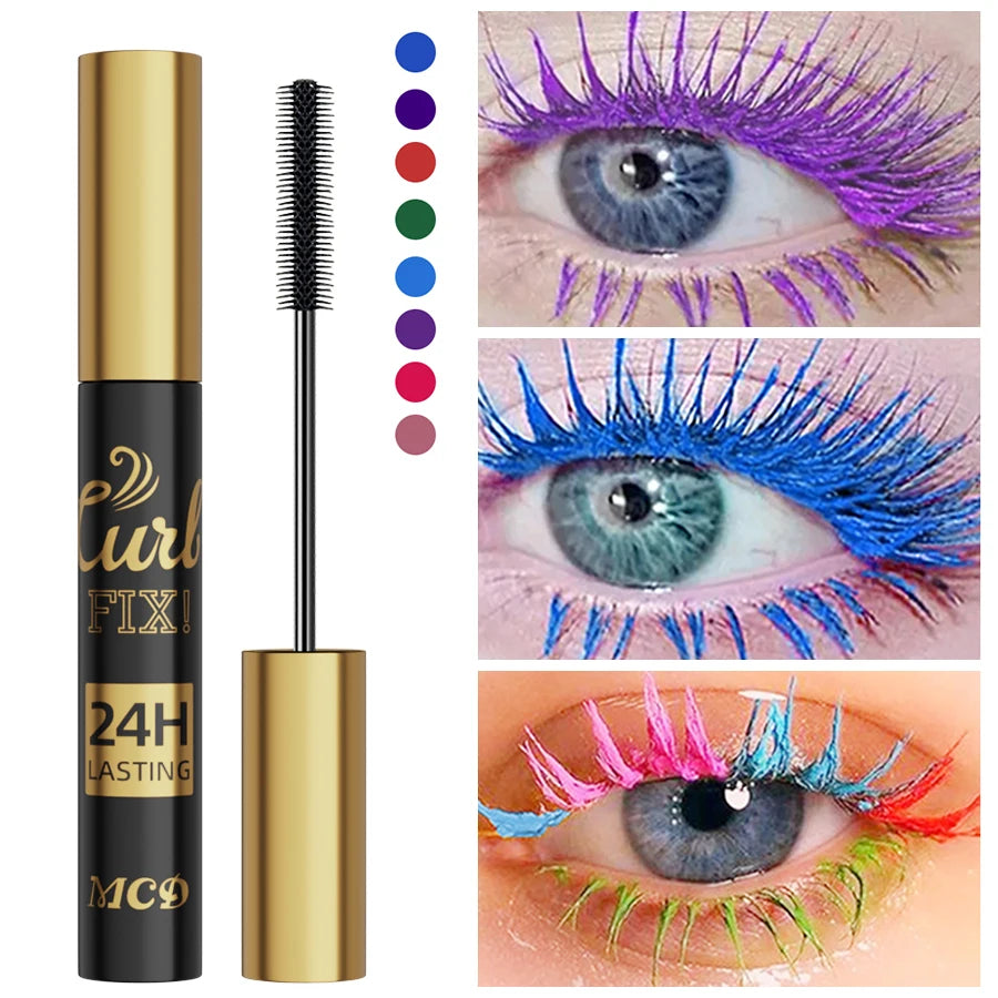 5D Waterproof Mascara Vibrant 9 Color-lasting Curl Ink Formula Qme