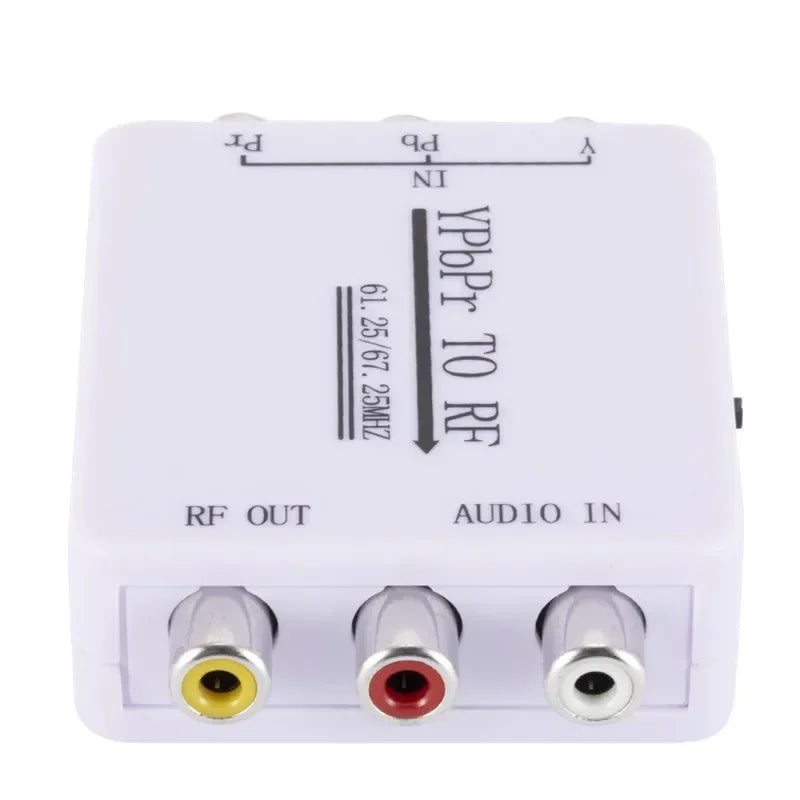 Audio converter Ypbpr Audio Signal To Rf Radio Frequency Single Wire Transmission Analog Tuner Receiving Decoding Audio Cable Qme