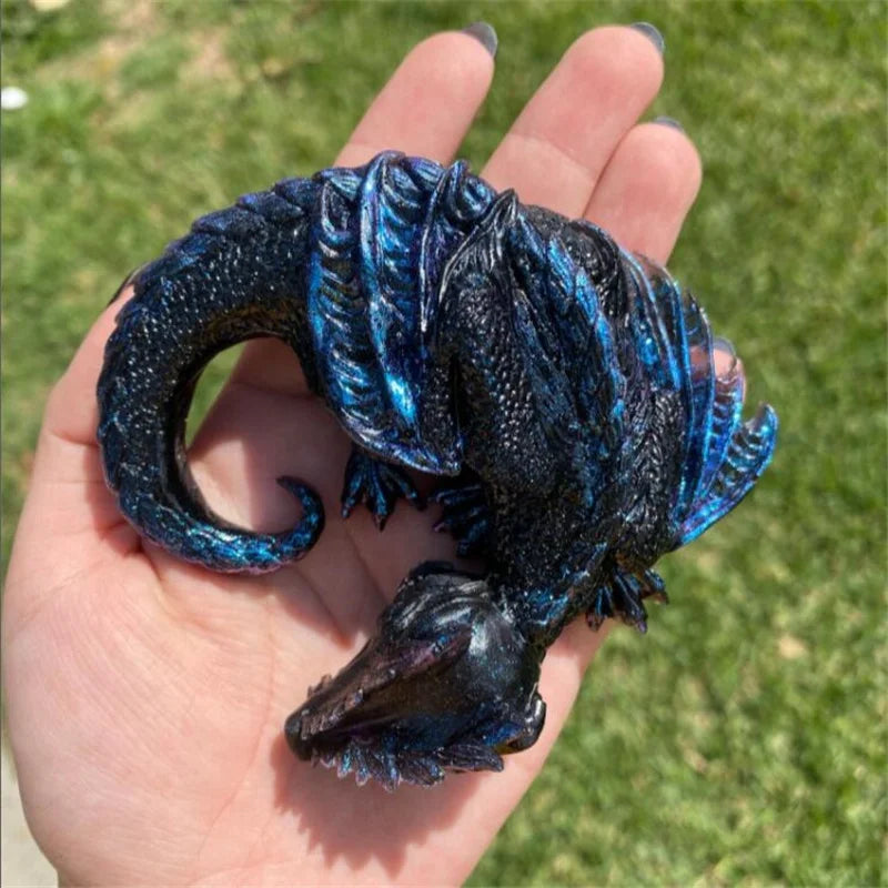 3 Styles Mirror Sleepy Dragon Dinosaur Sea Dragon Egg Silicone Mold for Resin Crafts DIY Epoxy Resin Molds Silicone Decoration Qme