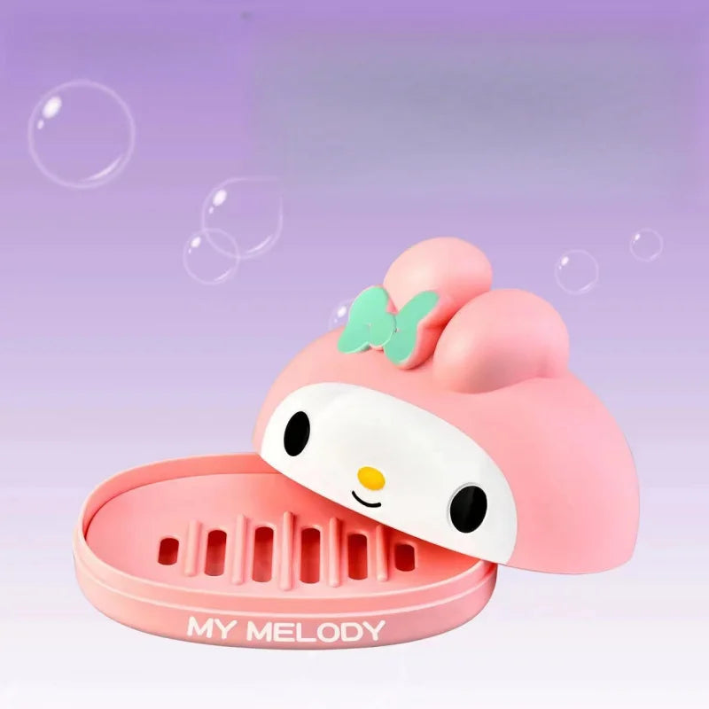Kuroomi Bathroom Soap Dish Lid Dorm Rooms Portable Multifunctional Qme
