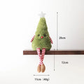 Cute Plush Doll Ornament Green Figure Hanging Decor Christmas Tree Qme B