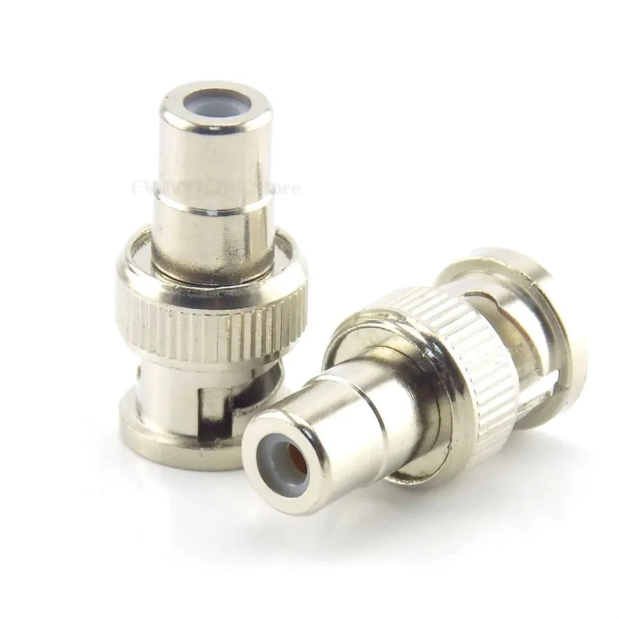 50pcs BNC male TO RCA female Plug COAX Adapter Connector plug F/M Couple for Security System Video CCTV Camera H10 Qme 20pcs