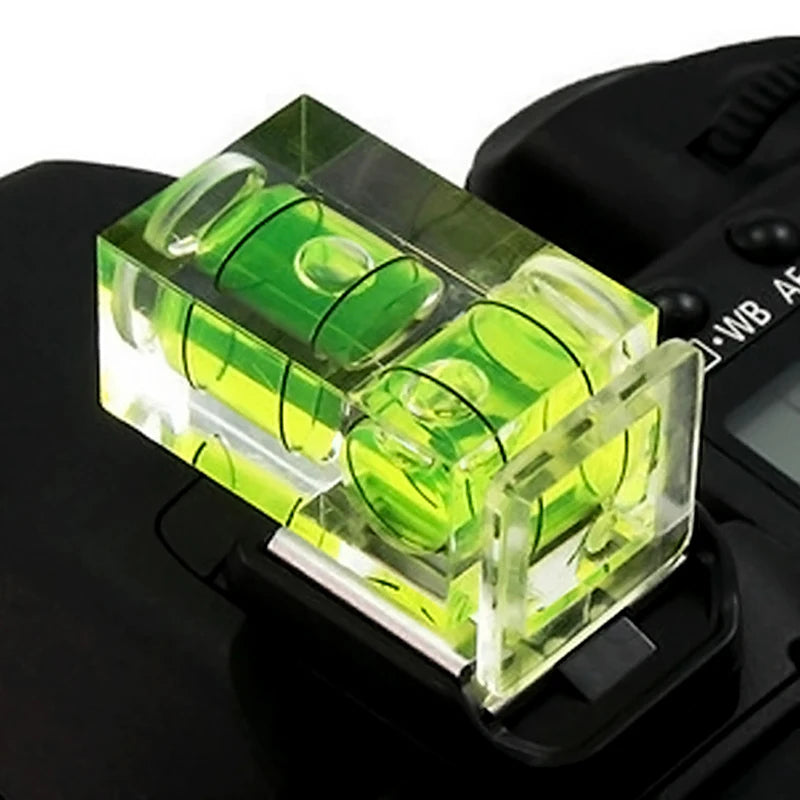 Universal 3-Axis Hot Shoe Fixed Bubble Spirit Level 3D Spirit Level For Canon/Nikon/Pentax DSLR Camera Accessories Qme A
