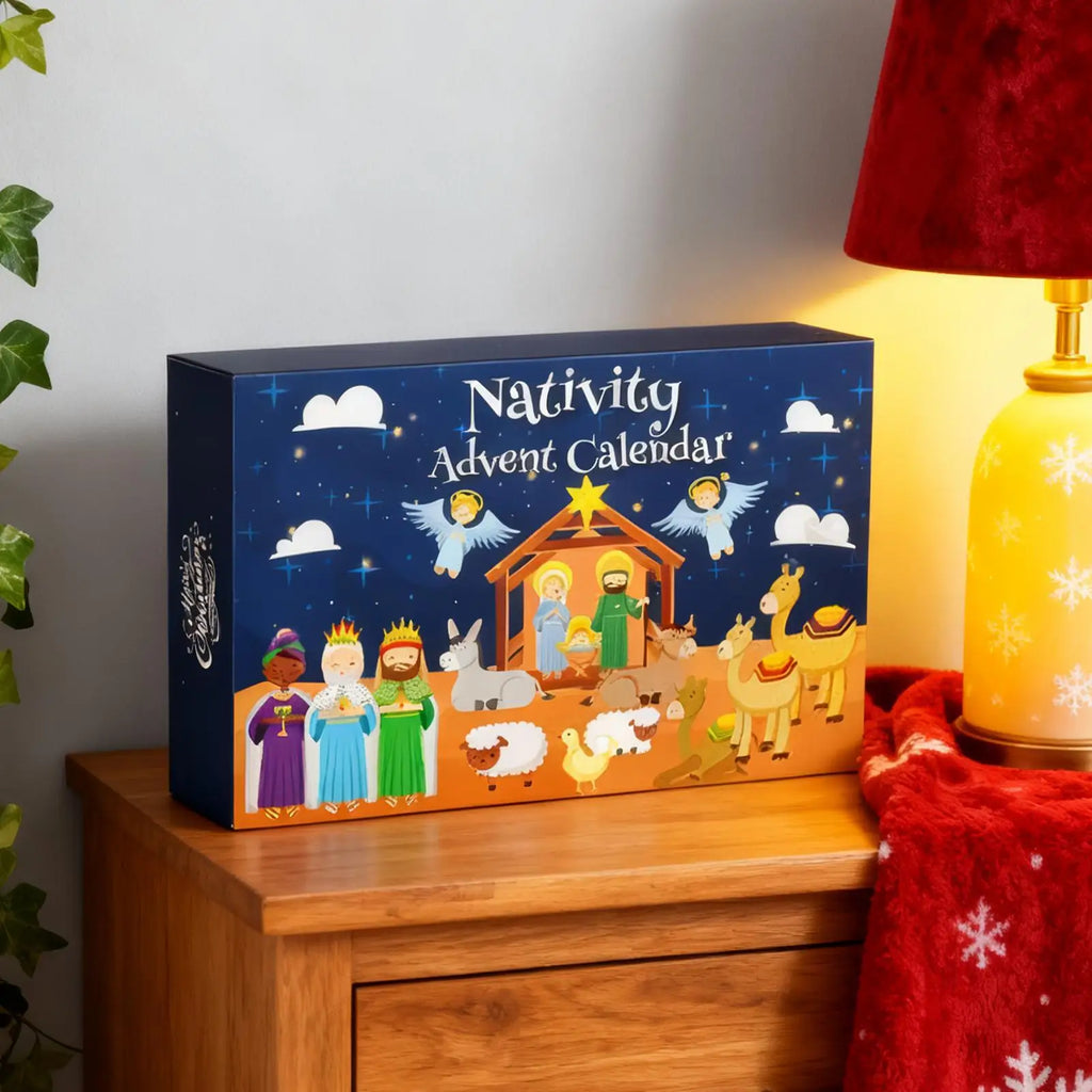 2025 Countdown Calendar 25 Days Nativity Toys Jesus Story Christmas Qme