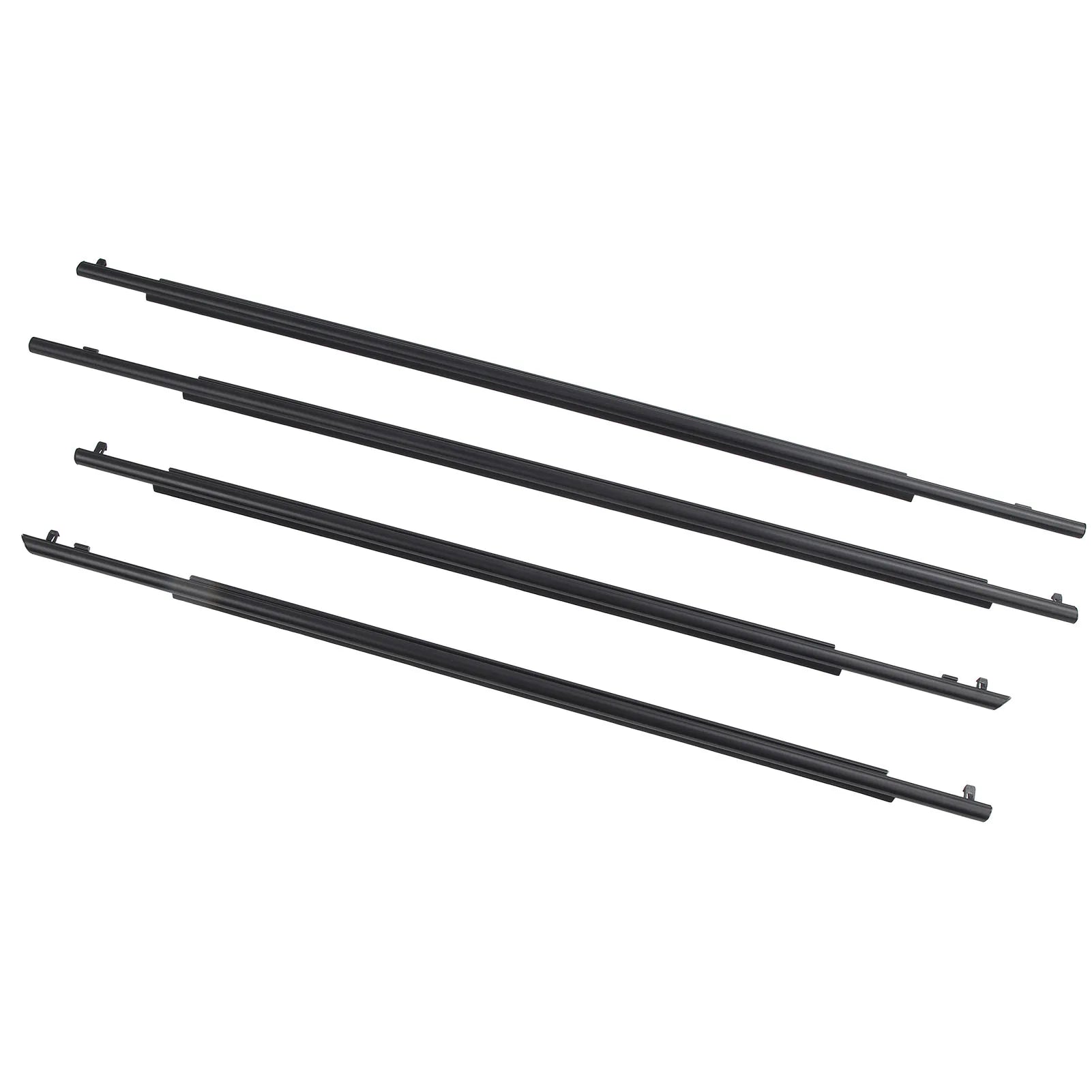 4 Pcs Door Belt Moulding Weatherstrips 75710‑47021 Outside Window Belt for 2010 to 2015 75740‑47021 75730‑47021 Qme
