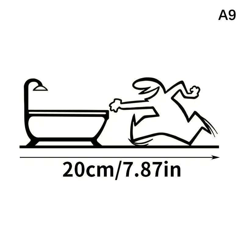 Wall Sticker Minimalist Self-adhesive Waterproof Decal Walls Doors Qme A9