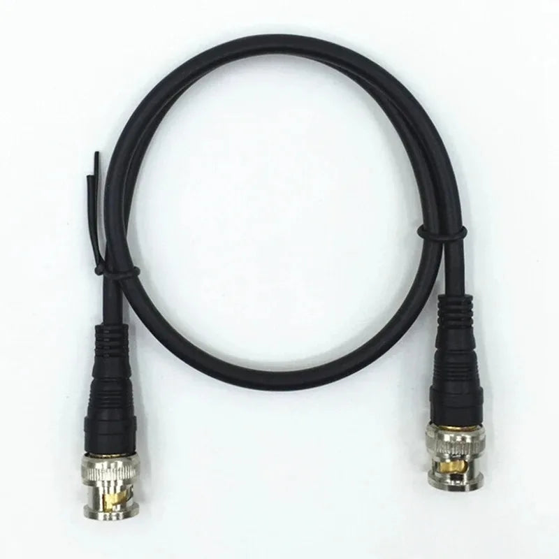 6pcs ESCAM Pure Copper BNC Male To Male Straight Crimp Q9 Head HD Monitor Line Double-head Video Cable 0.5 M Jumper Qme