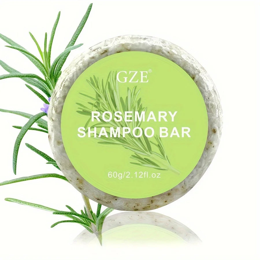 GZE Rosemary Hair Strengthens Shampoo Bar: Cleanses and Helps Strengthen Weak and Brittle Hair Qme