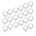 20PCS Fashion Earring Components 925 Sterling Silver Stamp Jewelry Fittings DIY Handmade Ear Findings Accessory Qme Default Title