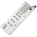 Stainless Steel Gauges 1 0 X 2 8 Inches Single Sided Wood Iron Qme A