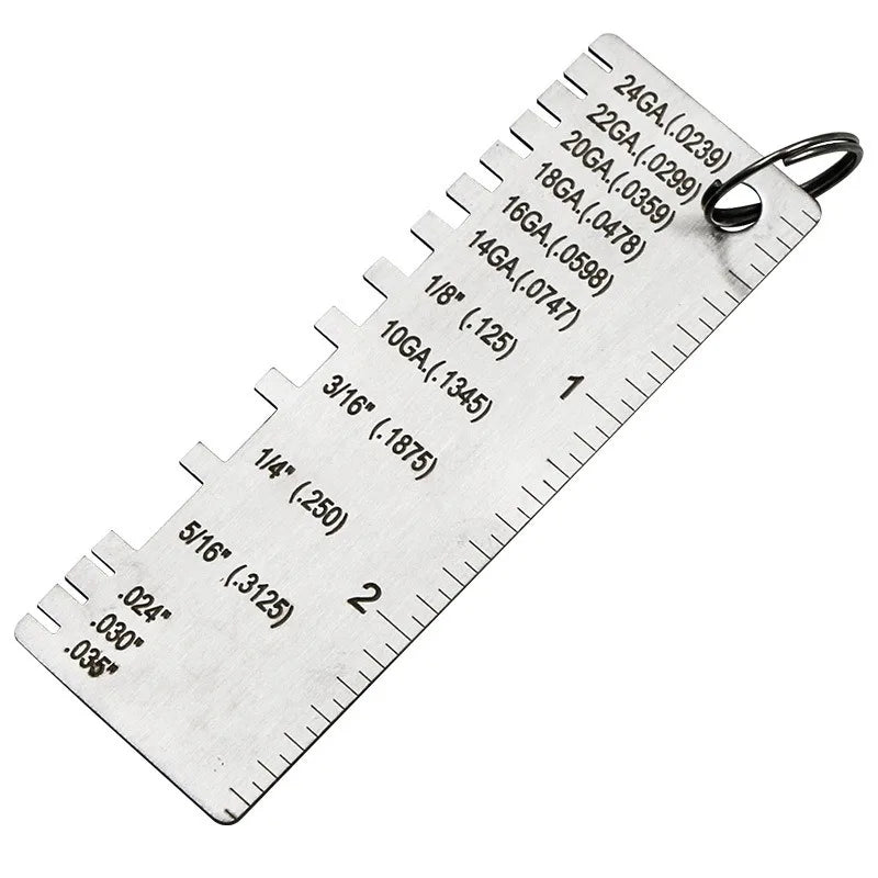 Stainless Steel Gauges 1 0 X 2 8 Inches Single Sided Wood Iron Qme A
