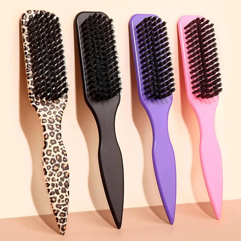 Men's Beard Brush Hair Clipper Boar Bristle Mustache Grooming Tool Qme