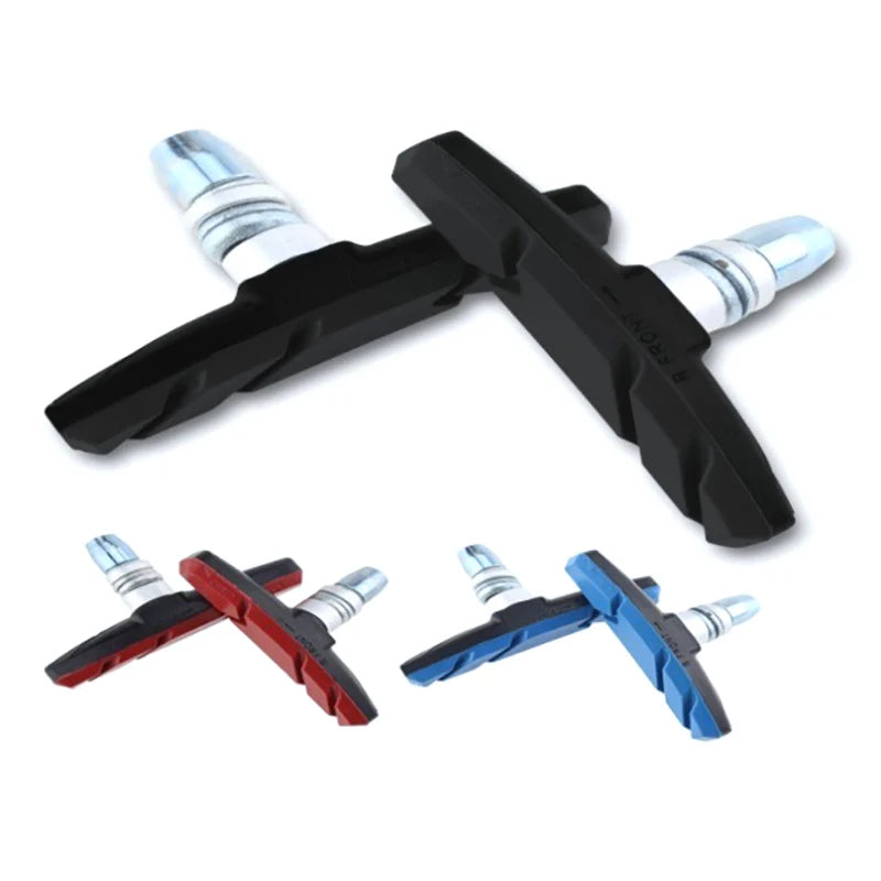 1Pair Bike Brake Pads V-brake Rubber Road Holder Shoes Blocks Rim Qme