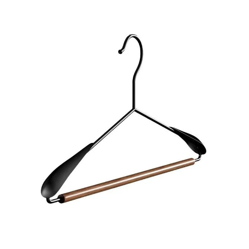 Iron Suit Hanger Seamless Non-slip Paint Metal Home Hotel Dry Wet Qme