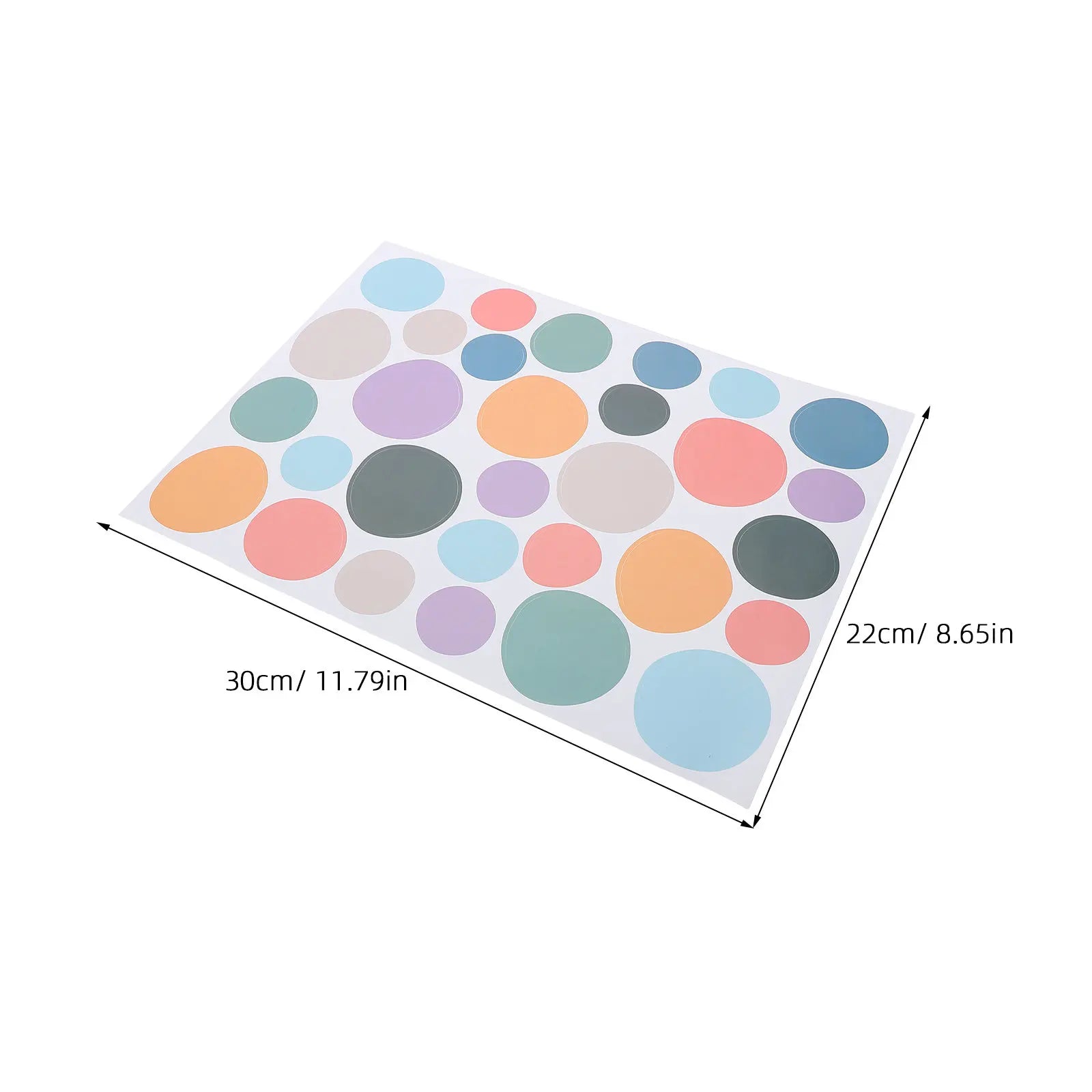 10Pcs Boho Colorful Irregular Dot Wall Decals Nursery Self Adhesive Removable Circle Stickers Playroom Bedroom Kids Room Decor Qme