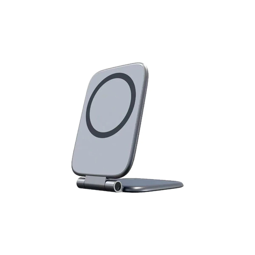 1pc Dual Magnetic Car Phone Holder Ultrathin Foldable Strong Magnetic Anti-Shake Universal Magnetic Car Bracket Desktop Holder Qme black
